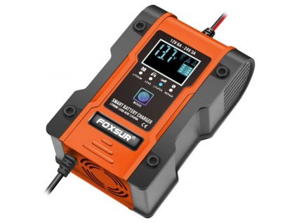 Nabíječka s automatikou FOXSUR FBC122406D pro Pb a LiFePO4 baterie