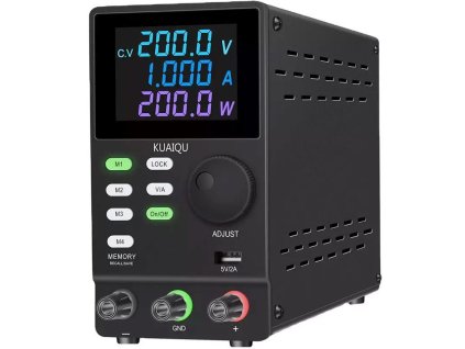 Laboratorní zdroj KUAIQU SPPS2001D 0-200V/0-1A, programovatelný