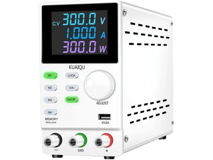 Laboratorní zdroj KUAIQU SPPS3001D 0-300V/0-1A, programovatelný