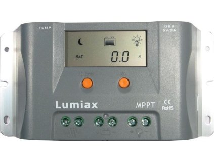 Solární regulátor MPPT Lumiax MT1550EULi, 12V/15A pro lithiové baterie