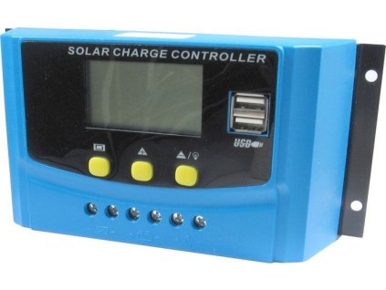 Solární regulátor PWM CY-K40A, 12-24V/40A pro různé baterie