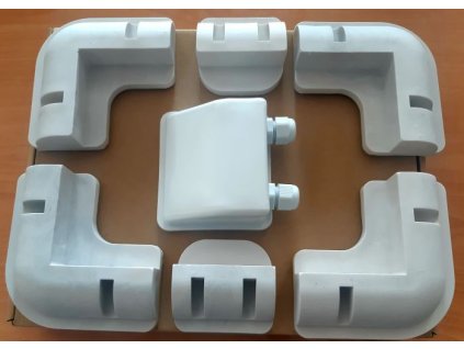 Držák pro fotovoltaický panel-kompletní sada 6ks s průchodkou