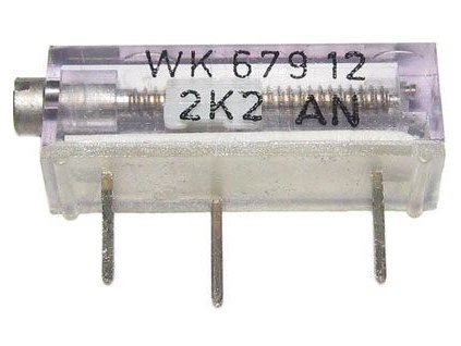 150k - WK67912, trimr cermetový 16 otáček, 19x5,2x7mm