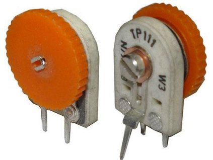 1M5 - TP111, trimr uhlíkový keramický stojatý RM5x5mm