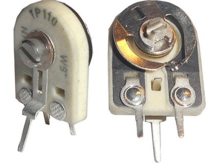 2M2 - TP110, trimr uhlíkový keramický stojatý RM5x5mm