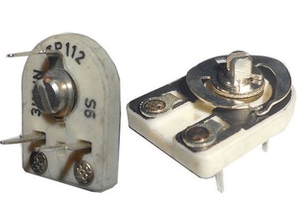 3k3 - TP112, trimr uhlíkový keramický ležatý RM5x10mm