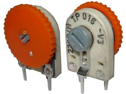 1M5 - TP016, trimr uhlíkový keramický stojatý RM10x5mm