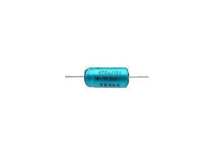 470u/10V TF007, elektrolyt.kondenzátor axiální