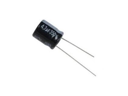 4u7/400V 105°C 8x12x5mm, elektrolyt.kondenzátor radiální