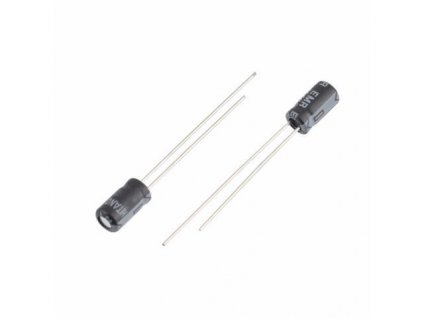 22u/16V 105° 4x7x1,5mm, elektrolyt.kondenzátor radiální mini