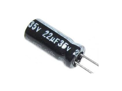 22u/35V 105° 5x11x2mm, elektrolyt.kondenzátor radiální