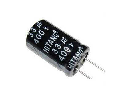 33u/400V 105° 16x21x7,5mm, elektrolyt.kondenzátor radiální