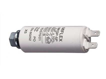 2uF/450V motorový kondenzátor MKSP-5P s fastony, 25x58mm