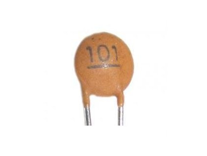 100pF/50V SUNTAN,RM=2,54, keramický kondenzátor