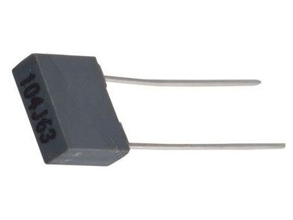 100n/63V CF1 /~TC350/, svitkový kondenzátor radiální RM5
