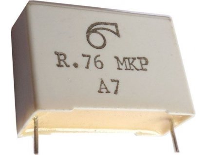 1u/250V MKP, svitkový kondenzátor radiální RM=28mm