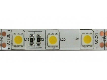 LED pásek 10mm, denní bílá, 60xLED5050/m, IP65, modul 5cm