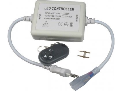 Napáječ s dálkovým ovládáním pro LED pásek 230V, výkon do 500W