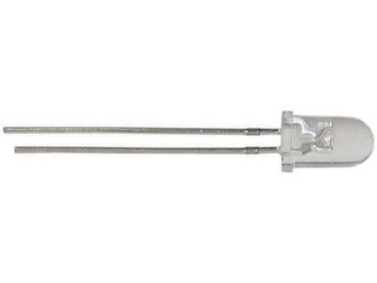 LED 5mm červená čirá 10Cd/20mA 30° 2,0-2,6V 5x8,7mm