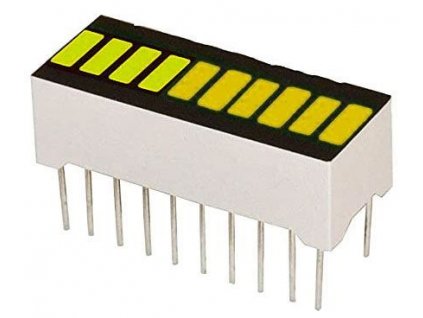 Bargraf SHB10Y, 10x LED, žlutý