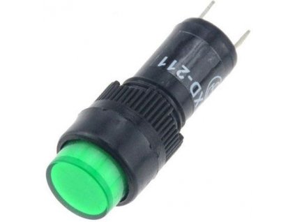 Kontrolka LED 24V NXD-211 zelená, průměr 12mm