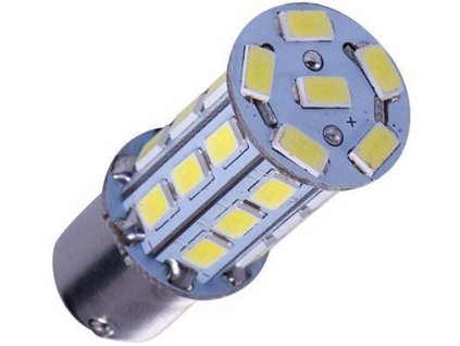 Žárovka LED BaY15D (brzd/obrys) 12V/6W bílá, 27xSMD5730