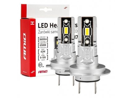 Žárovka LED H7 MINI 9-18V 42W bílá, 2ks AMIO