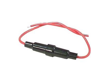 Pojistkové pouzdro průchozí pro pojistku 6x30mm, závit