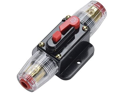 Proudový jistič DC 12-24V/40A v pojistkovém pouzdře