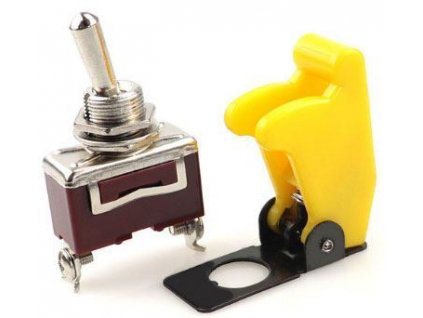 Kryt výklopný na páčkový vypínač žlutý