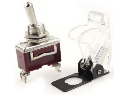 Kryt výklopný na páčkový vypínač bílý průhledný