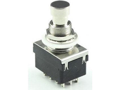 Tlačítko PBS-24-412, ON-(ON) 2pol.250V/2A