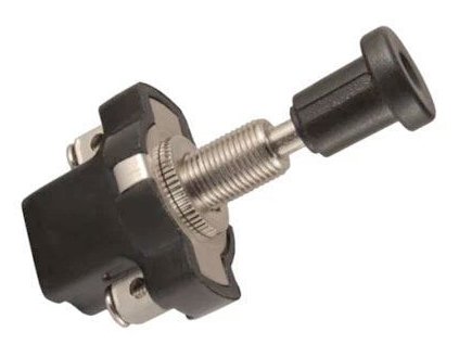 Spínač stiskací ASW-05D, 1pol. 12V/10A