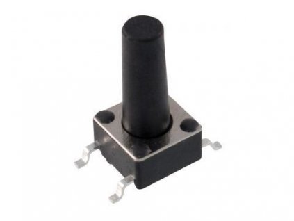 Mikrospínač 6x6mm v=12mm, SMD