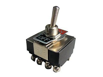 Vypínač páčkový KN3(B)-401A, ON-OFF 4pol.250V/10A