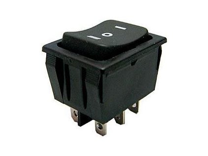 Tlačítko kolébkové RS-223-4C (ON)-OFF-(ON) 2p.250V/15A I-O-II