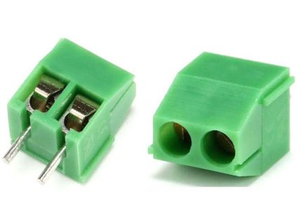 Svorkovnice do DPS 2P CY350-3.5-2P RM=3,5mm, zelená