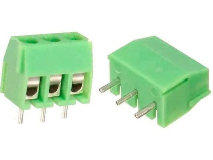 Svorkovnice do DPS 3P CY350-3.5-3P, RM=3,5mm, zelená