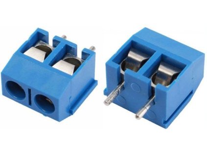 Svorkovnice do DPS 2P KF301-2P RM=5mm, modrá