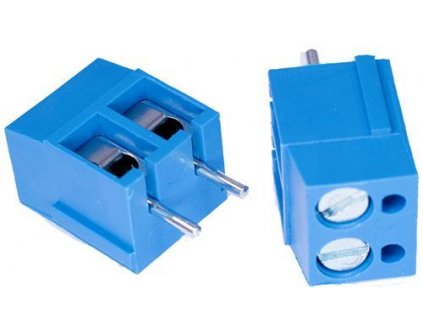 Svorkovnice do DPS 2P DG300-5.0, RM=5mm, modrá