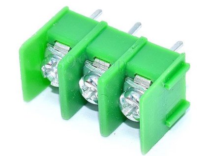 Svorkovnice do DPS 3pin KF7620-3P, rozteč pinů 7,62mm