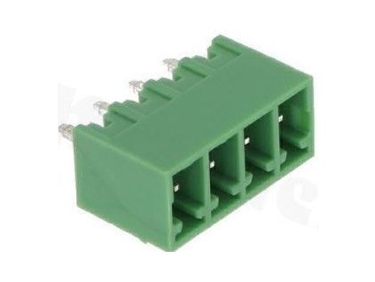 Svorkovnice násuvná 4P- část do DPS, KF2EDGV-4P, RM=3,81mm