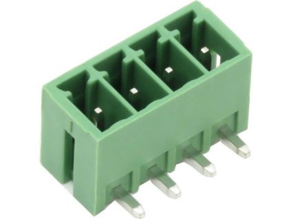 Svorkovnice násuvná 4P- část do DPS, KF2EDGR-4P, RM=3,81mm