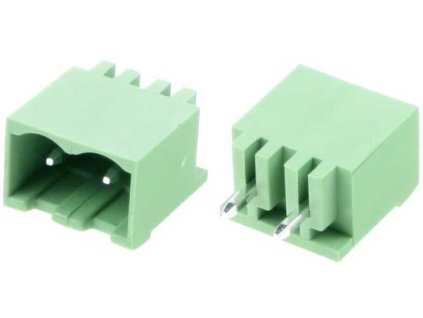 Svorkovnice násuvná 2P- část do DPS, KF2EDGV-2P, RM=5,08mm