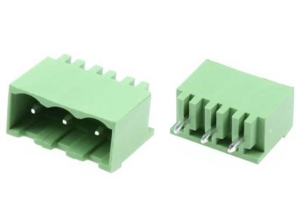 Svorkovnice násuvná 3P- část do DPS, KF2EDGV-3P, RM=5,08mm