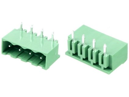 Svorkovnice násuvná 4P- část do DPS, KF2EDGR-4P, RM=5,08mm