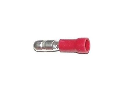 Konektor KOLÍK 4mm červený, kabel 0,5-1,5mm2