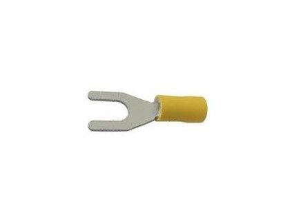 Vidlička kabelová 6,5mm žlutá (SVS 5,5-6)