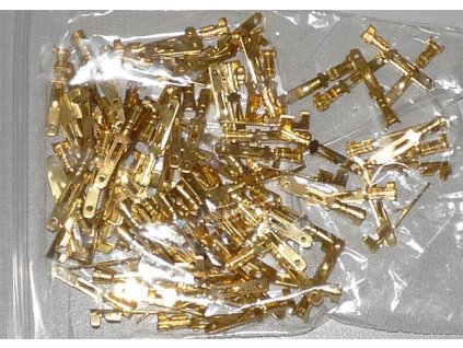 Faston-konektor 2,8mm neizolovaný, kabel do 1mm2, balení 100ks