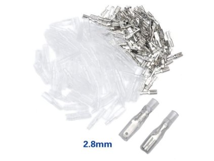 Fastony, zdířky a krytky 2,8mm - sada 300ks